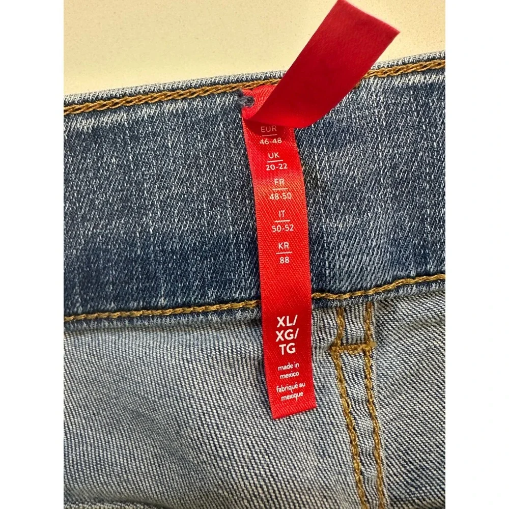Women's XL Spanx ‎ Jeans  Seamed Front Wide Leg Jeans
